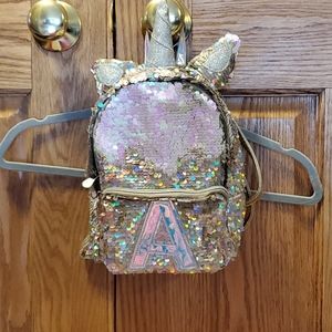 Justice unicorn sequin mini backpack